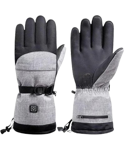 Heated Gray Luxer Gloves